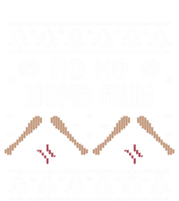 Ho Ho HOME Run Funny Ugly Christmas Baseball lover Metallic Star Ornament