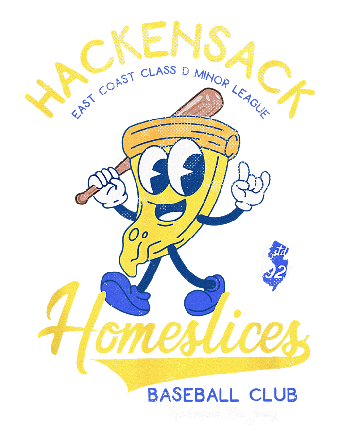 Hackensack Homeslices Retro Minor League Baseball Team T-Shirt