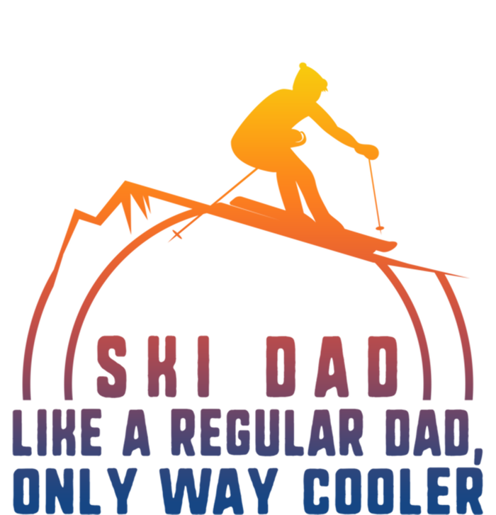 Ski Dad Skiing Daddy Papa Grandpa Cool Snowboarding Father Gift Women's Tri-Blend 3/4-Sleeve Raglan Shirt