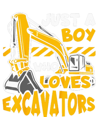 Kids Construction Vehicle Just A Who Loves Excavators Tank Top