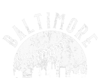 Vintage Baseball Baltimore Maryland Skyline Apparel T-Shirt