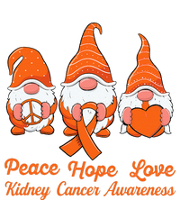 Cute Gnomes Support Orange Ribbon Kidney Cancer Awareness Full Zip Hoodie