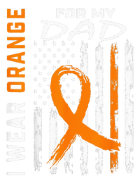 I Wear Orange For My Dad Kidney Cancer Awareness Flag Gifts Dry Zone Grid Polo