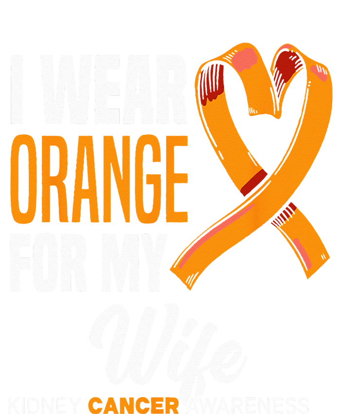 I Wear Orange For My Wife Kidney Cancer Awareness Ladies PosiCharge Competitor Racerback Tank