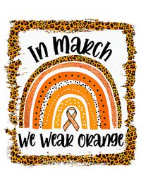 In March We Wear Orange Leopard Kidney Cancer Awareness T-Shirt