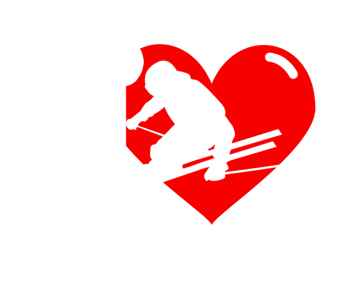 Ski Presents I Love Skiing T Funny Ski Lover Gift Tall T-Shirt