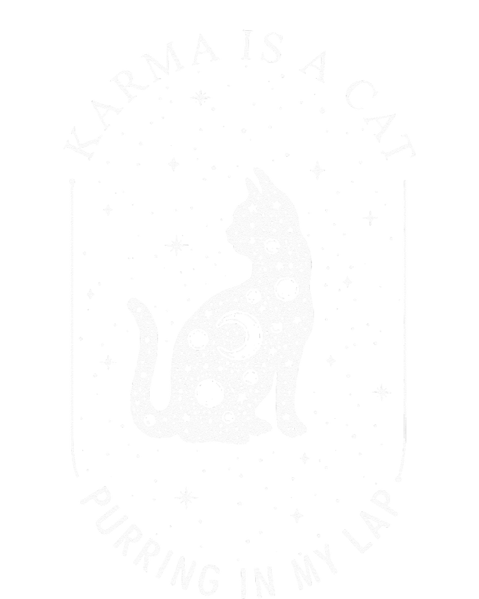 Karma Is A Cat Purring In My Lap Cropped Pullover Crew