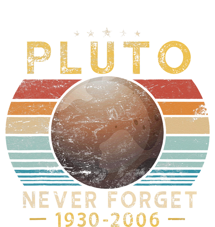 Vintage Never Forget Pluto Funny Space Science Lover Long Sleeve Pajama Set