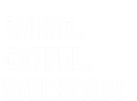 Skiing Coffee Weekends Funny Skiing Gift Ski Jumper Gift Bumper Sticker