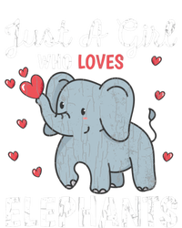 Just A Girl Who Loves Elephants Funny Cute Wo Graphic Urban Pullover Hoodie