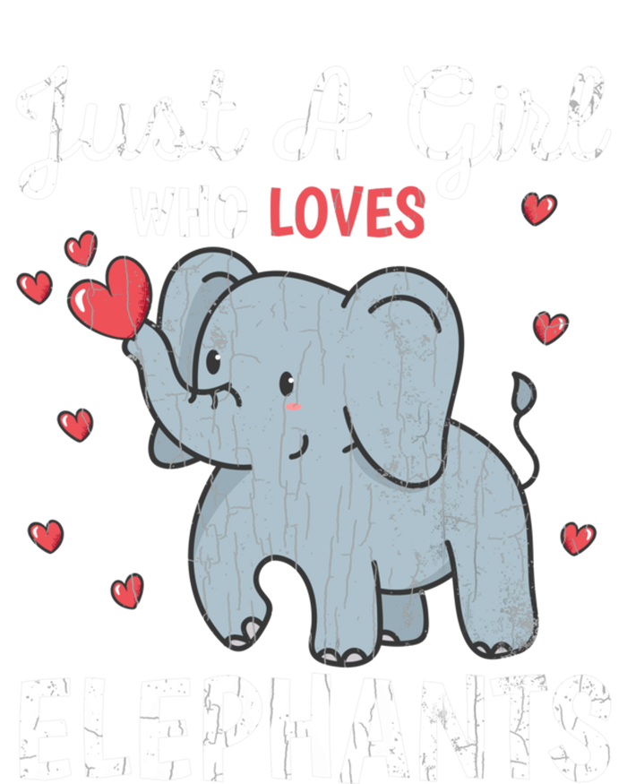 Just A Girl Who Loves Elephants Funny Cute Wo Graphic Urban Pullover Hoodie