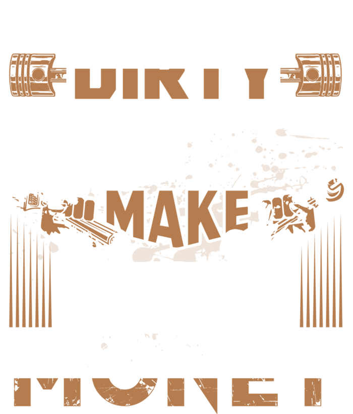 Dirty Hands Make Clean Money Funny Mechanic Gift Valucap Bio-Washed Visor