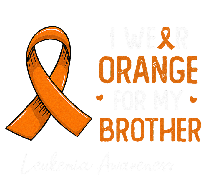 I Wear Orange For My Brother Leukemia Awareness Month Impact Tech Backpack