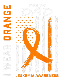 I Wear Orange For My Dad Leukemia Awareness American Flag Sustainable Beanie