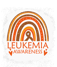 Leukemia Awareness Bleached Rainbow Orange Ribbon Premium T-Shirt