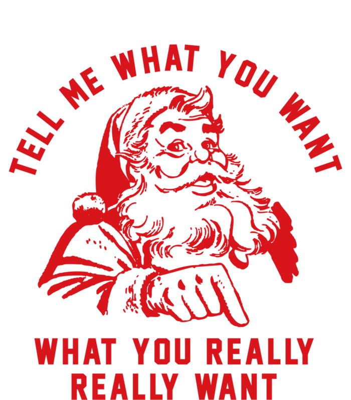 Funny Tell Me What You Want Santa Christmas Gift V-Neck T-Shirt