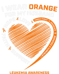 Wife I Wear Orange For My Husband Leukemia Awareness T-Shirt