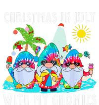 Funny Summer Vacation Gnomies Gnomes For Christmas In July T-Shirt