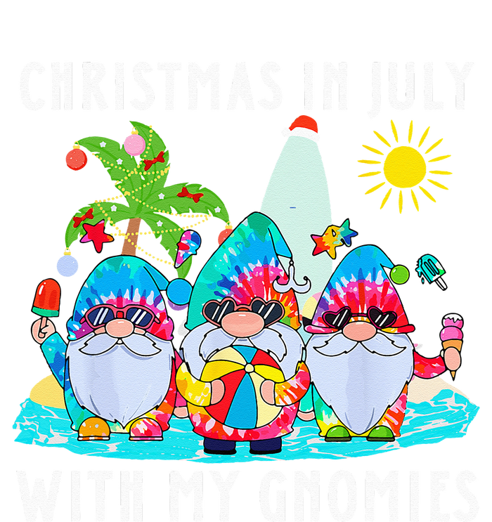 Funny Summer Vacation Gnomies Gnomes For Christmas In July T-Shirt