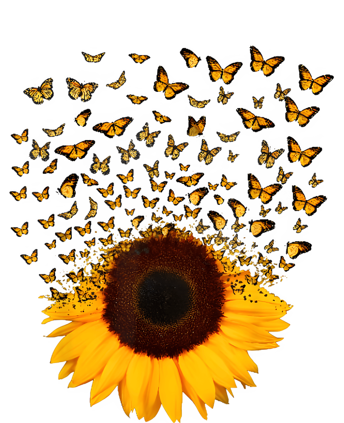 Adorable Butterfly Sunflower T-Shirt