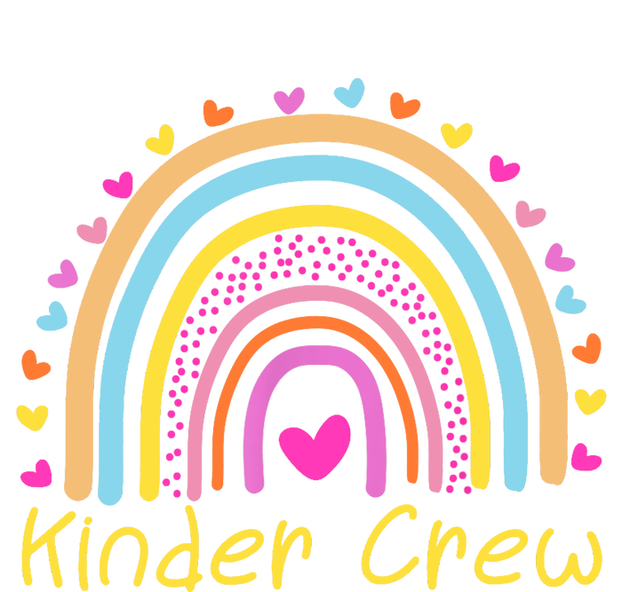 Kinder Crew Kindergarten Teacher Rainbow Heart Women’s Perfect Tri Rocker Tank