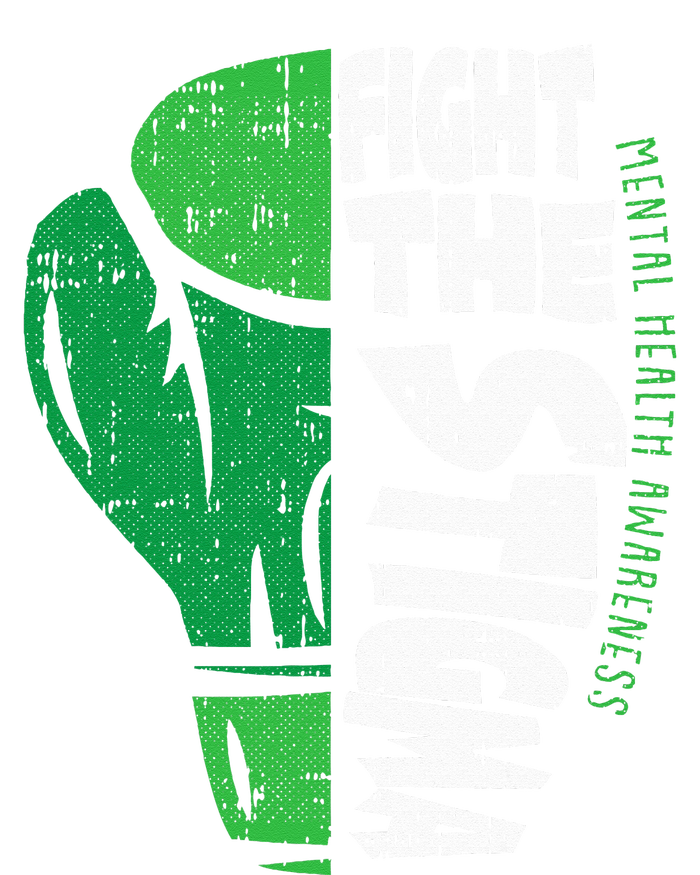 Fight The Stigma Mental Health Awareness Green Ribbon T-Shirt