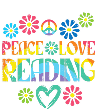 Peace Love Reading Tie Dye Book Lover Bookworm Librarian Cooling Performance Crew T-Shirt