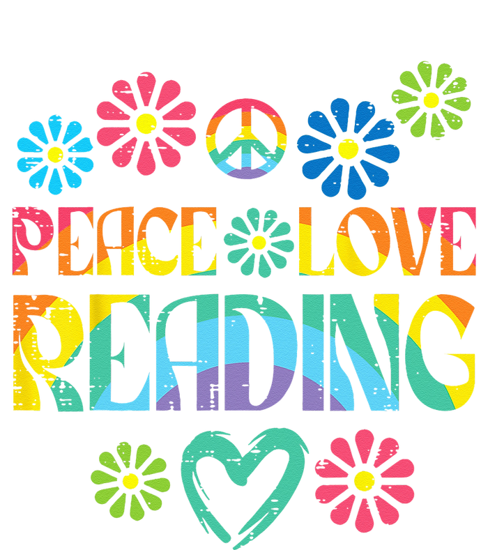 Peace Love Reading Tie Dye Book Lover Bookworm Librarian Cooling Performance Crew T-Shirt