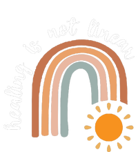 Healing Is Not Linear Mental Health Healing Is Not Linear Boho Rainbow T-Shirt