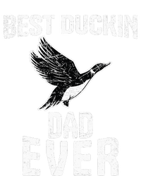 Best Ducking Dad Ever Duck Waterfowl Hunting Funny Pom Pom 12in Knit Beanie