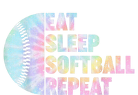 Eat Sleep Softball Repeat Teens Girls Boy Kids Men Tie Dye Women's T-Shirt