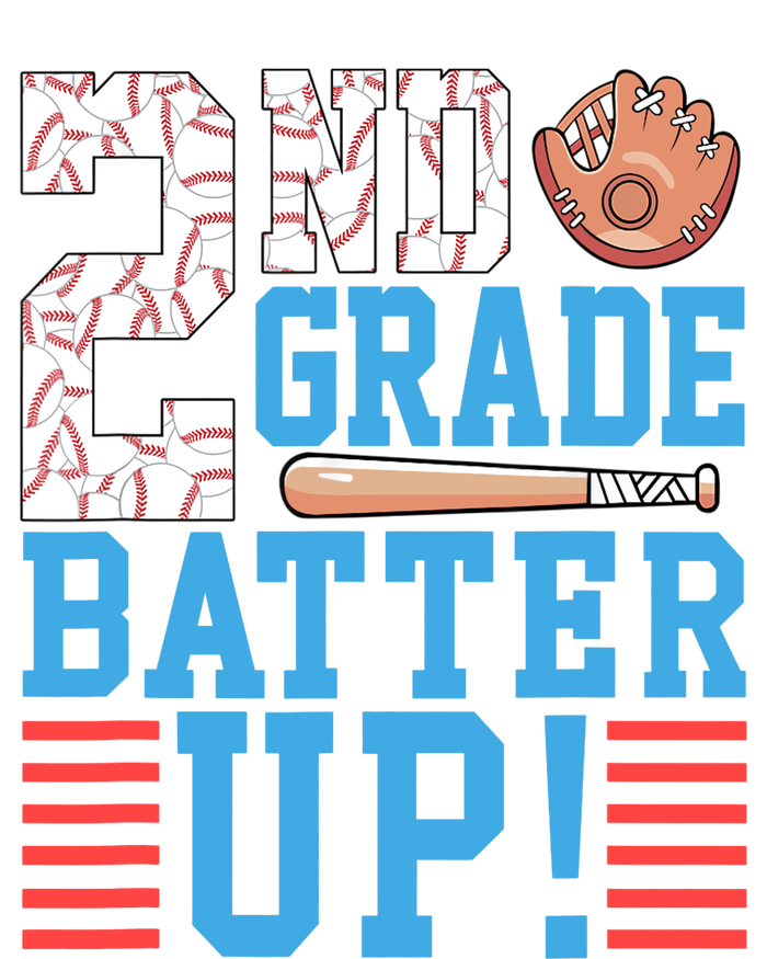 2nd Grade Back To School 2nd Grade Batter Up Baseball Ladies Long Sleeve Shirt