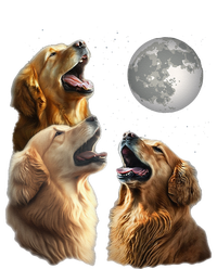 Funny Retriever Howling At Moon For Mom & Dad T-Shirt