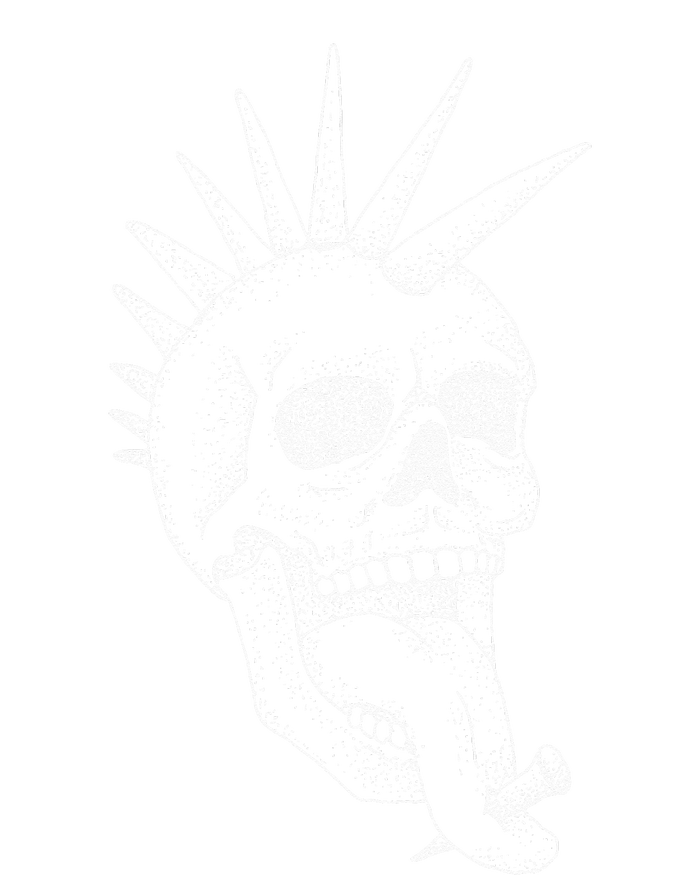 Grunge Indie Punk Rock Skull With Mohawk Doggie Tank