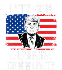 Lets Join Lgbfjb Community Lets Go Brandon Trump And America Flag Anti Biden Vi Tall Hoodie