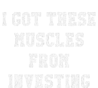 Funny I Got These Muscles From Investing Distressed Baby Long Sleeve Bodysuit