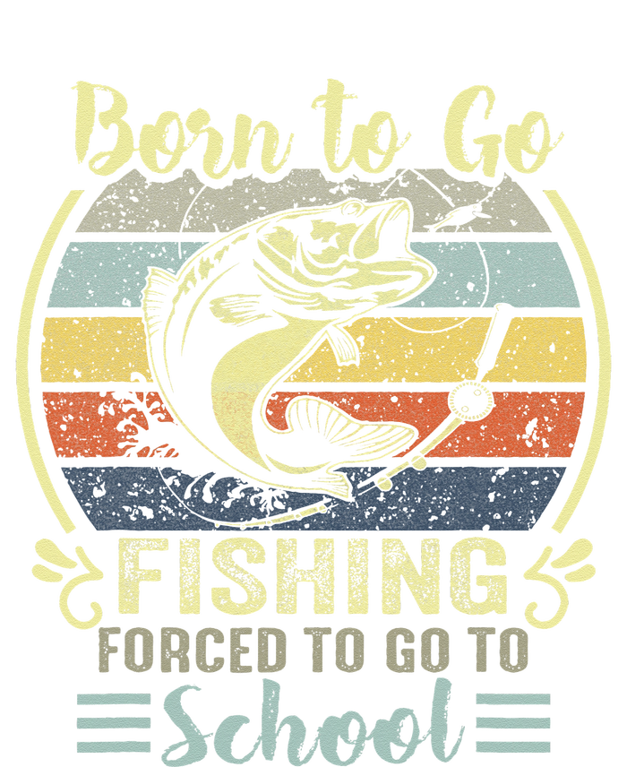 Funny Born To Go Fishing Bass Fish Fisherman Kids Kids Long Sleeve Shirt