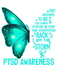 I Am The Storm PTSD Awareness Butterfly Women's Racerback Tank