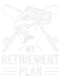 Funny Fishing My Retirement Plan Fishing Short Acrylic Beanie