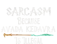 Sarcasm Because Avada Kedavra Is Illegal Witch Striped Beanie with Solid Band