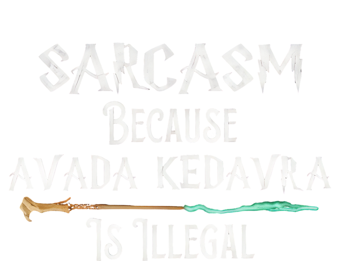 Sarcasm Because Avada Kedavra Is Illegal Witch Striped Beanie with Solid Band