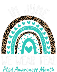 In June We Wear Teal PTSD Awareness Month Tie-Dye Long Sleeve Shirt