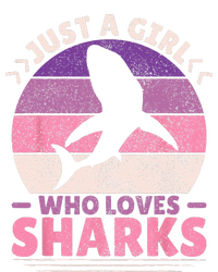 Just A Girl Who Loves Sharks Lover Shark Stuff Funny Shark T-Shirt