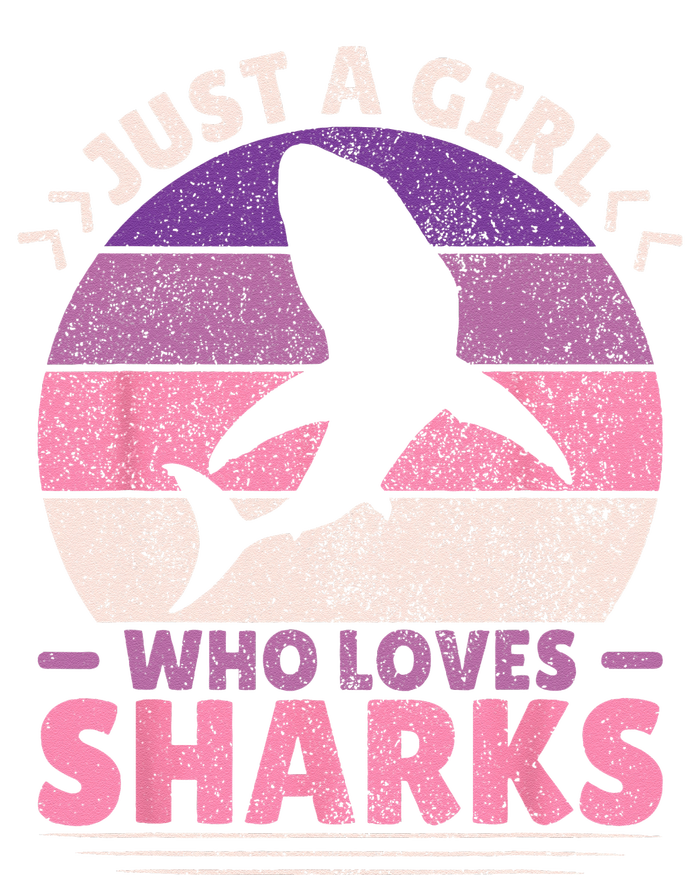 Just A Girl Who Loves Sharks Lover Shark Stuff Funny Shark T-Shirt