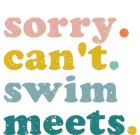 Sorry Cant Swim Meets Funny Retro Swimming Coach Swimmer Valucap Bio-Washed Visor