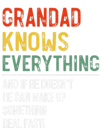 Grandad Knows Everything Fathers Day Grandad Kids Hoodie