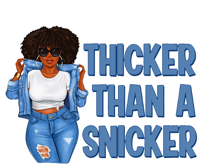 Thicker Than African Afro Queen Snicker Black Woman Melanin Tie-Dye Long Sleeve Shirt