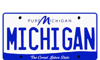 Michigan MI License Plate Classic Women's Flannel Pajama Set