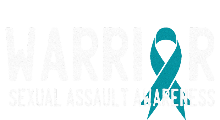 Warrior Survivor Sexual Assault Awareness Month Teal Ribbon Long Sleeve Shirt