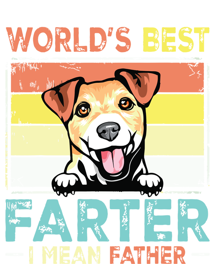 Retro Best Dad Ever Cool Jack Russell Terrier Dog Pet Lover T-Shirt